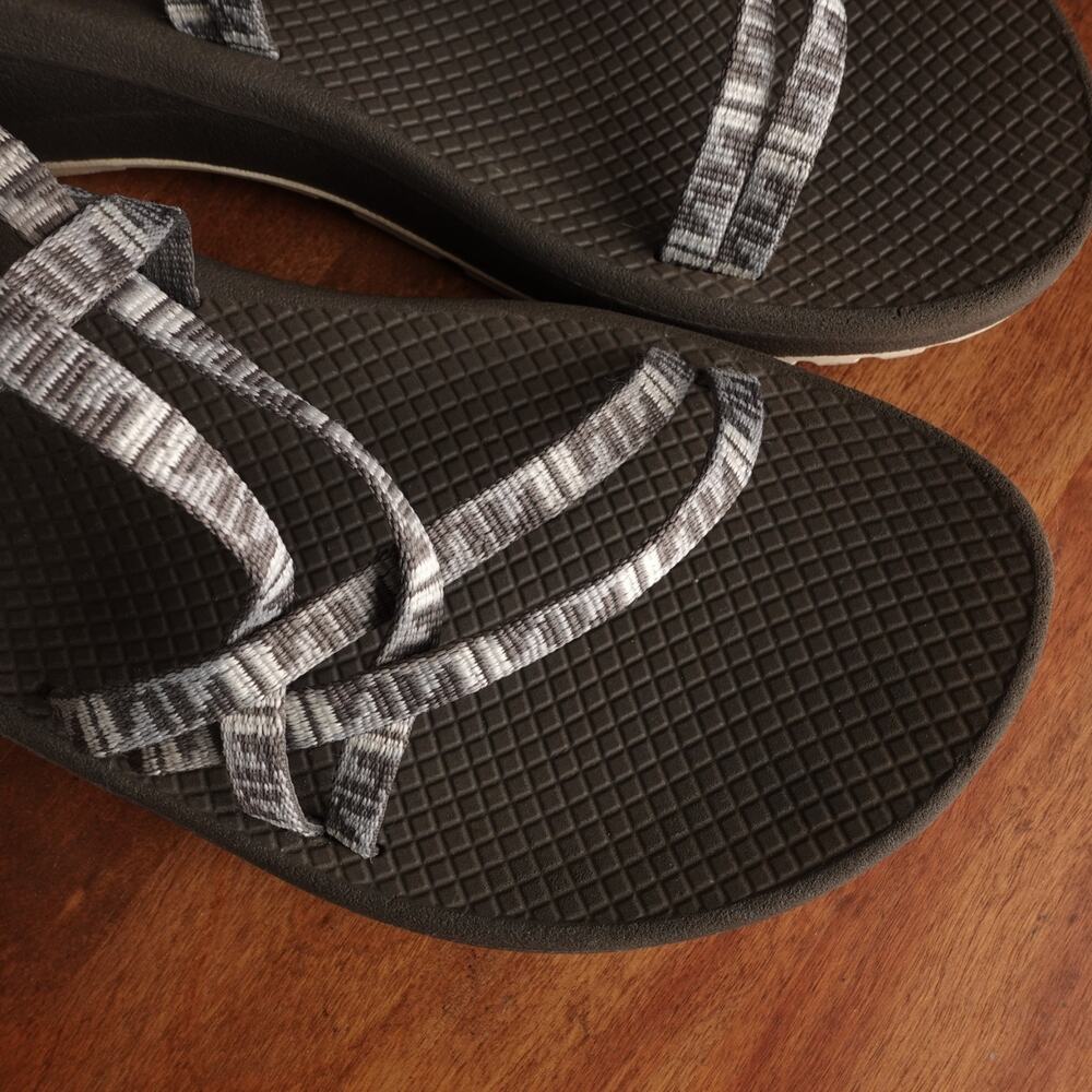 Chaco Sandals Womens SZ 11 Gray Z/Cloud Strappy Outdoor Hiking Adjustable Shoes - Picture 10 of 16